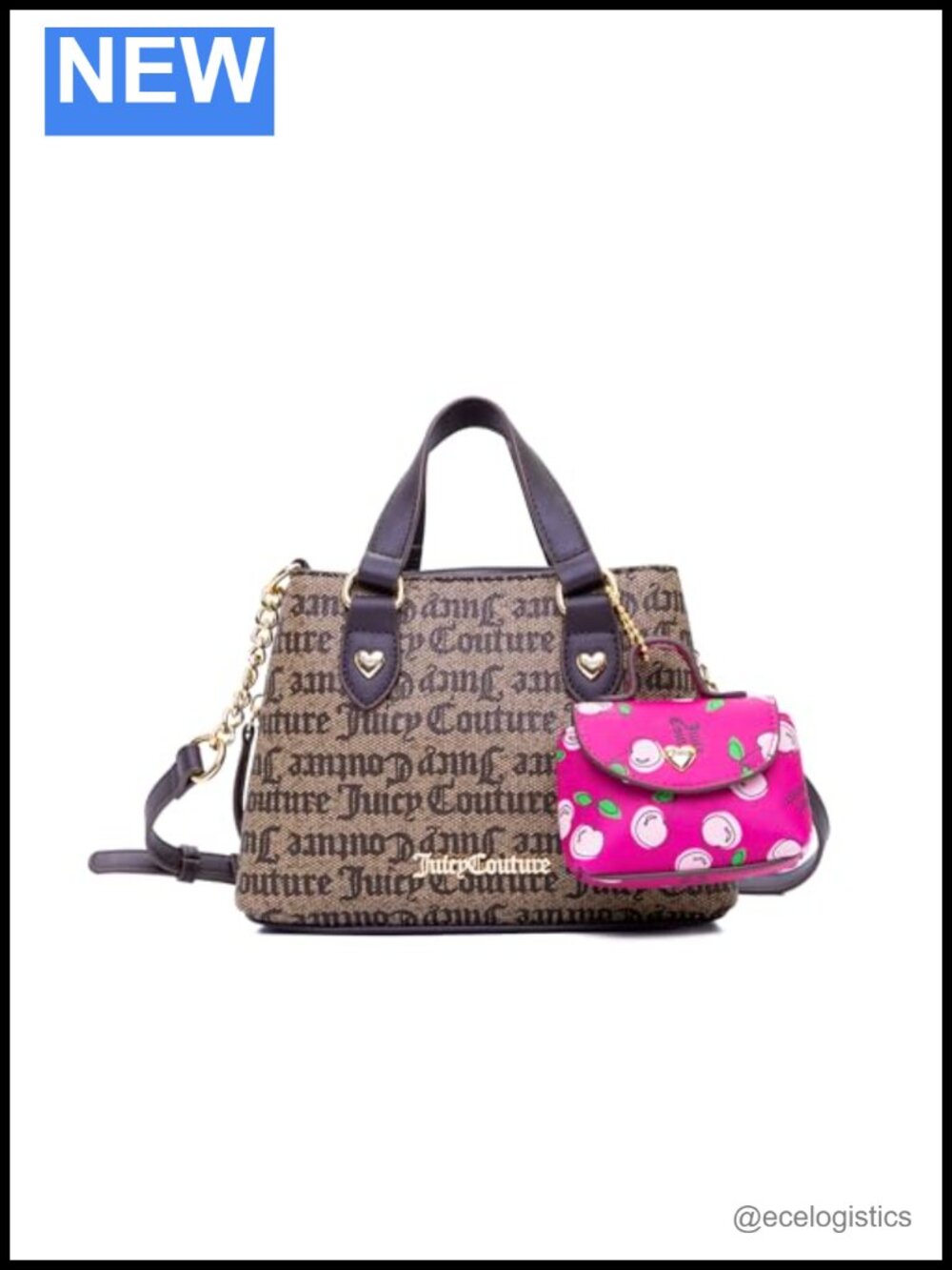 Juicy Couture Sweet Thing II Crossbody Bag Polyurethane Satchel Purse
